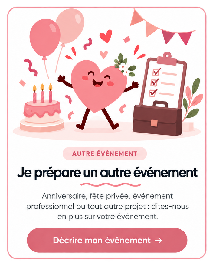 bouton qui dirige vers le formulaire de demande de devis pour les événements (particuliers et professionnels) décorés avec youna déco